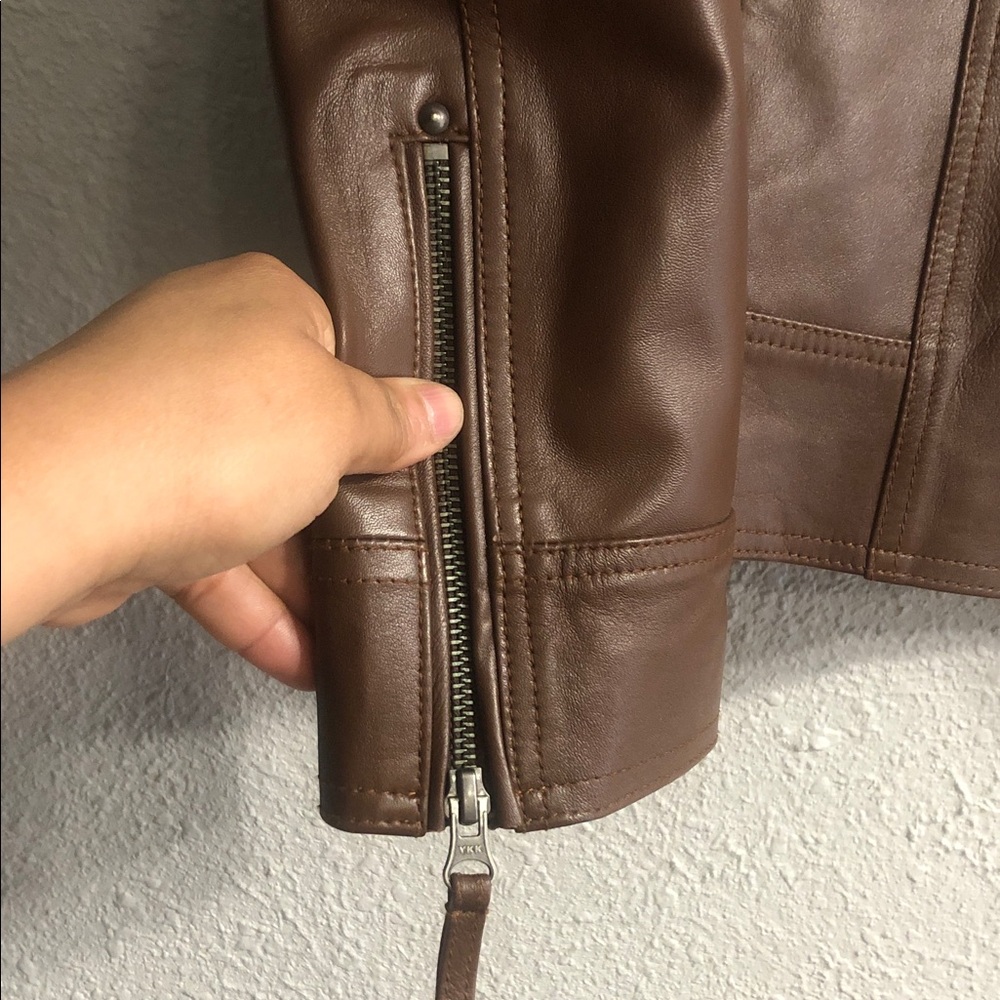 Genuine Leather Brown Jacket - Picture 6 of 14